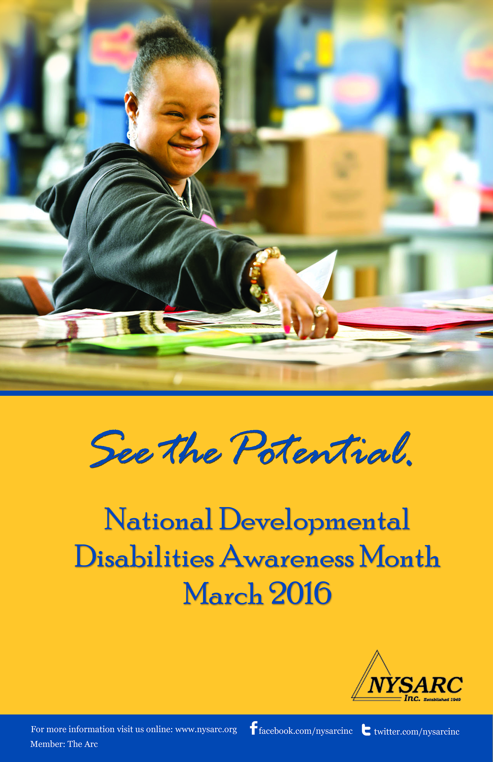 MARCH IS NATIONAL DEVELOPMENTAL DISABILITIES AWARENESS MONTH - Saratoga ...